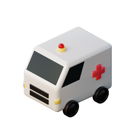Ambulancia  3D Icon
