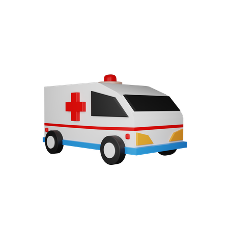 Ambulancia  3D Illustration