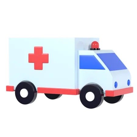 Ambulancia  3D Illustration