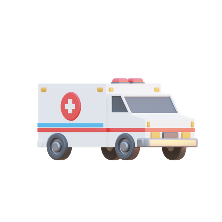 Ambulancia  3D Illustration