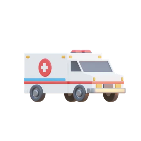 Ambulancia  3D Illustration