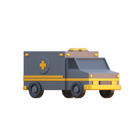 Ambulancia  3D Illustration