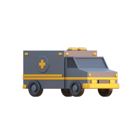 Ambulancia  3D Illustration