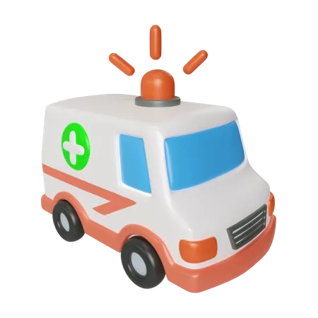 Esta Es Una Ilustracion 3 D Del Icono De Ambulancia Que Ilustra El Equipo De Transporte Para El Transporte De Pacientes De Emergencia Disponible En Formato PSD Con Un Fondo Transparente 3D Illustration