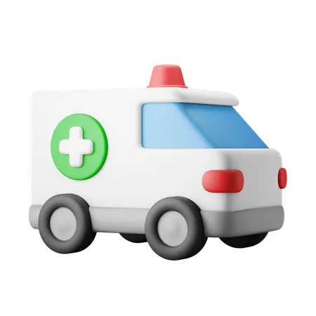 Veiculo De Ambulancia Medica 3D Illustration