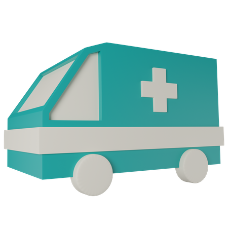 Ambulancia  3D Illustration