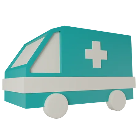 Ambulancia  3D Illustration