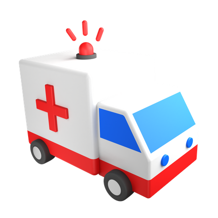 Ambulancia  3D Icon