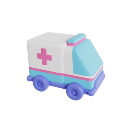 Ambulancia  3D Icon