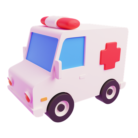 Ambulancia  3D Icon