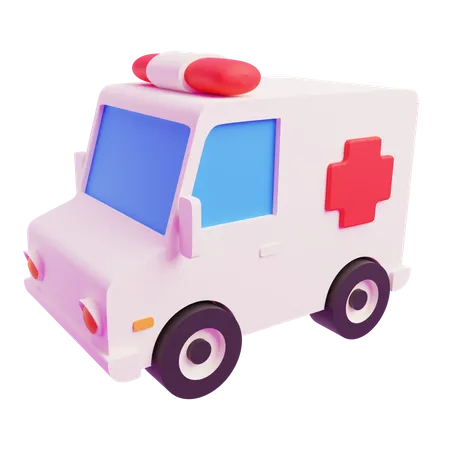 Ambulancia  3D Icon