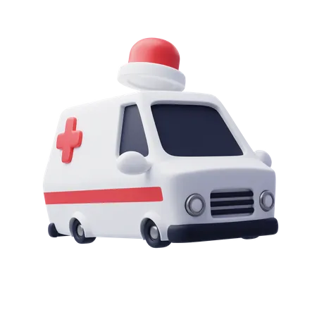 Icone 3 D Da Ambulancia Cuidados De Saude E Conceito Medico 3D Icon