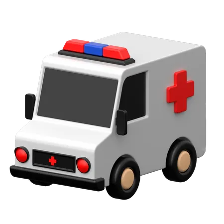 Ambulancia  3D Icon