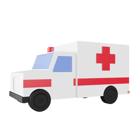 Ambulancia  3D Icon