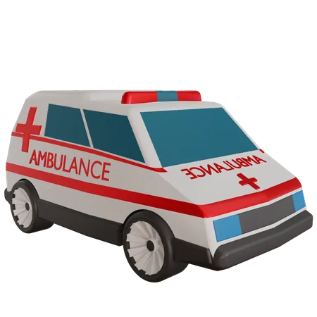 Representacion De Ambulancia Con Alta Resolucion Ilustracion Medica 3D Icon