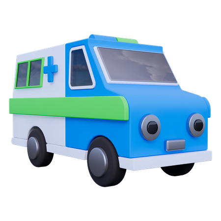 Ambulância  3D Icon