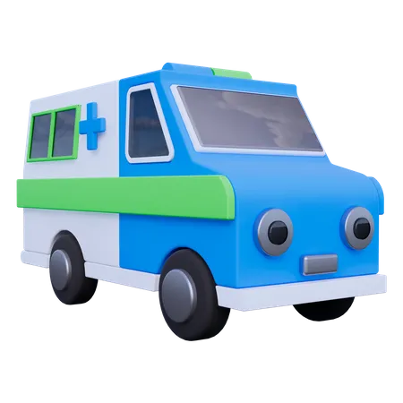 Ambulância  3D Icon