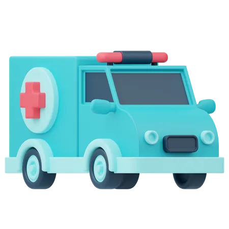 Ambulancia  3D Icon