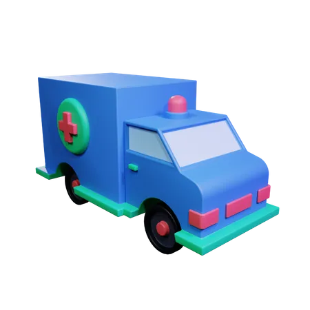 Ambulância  3D Icon