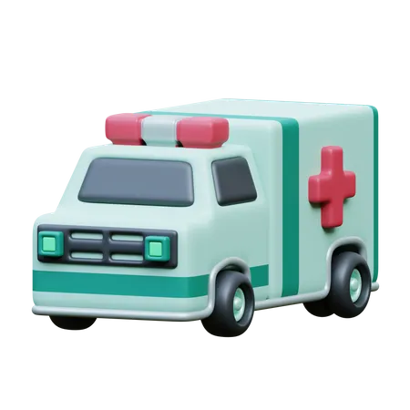 Ambulância  3D Icon