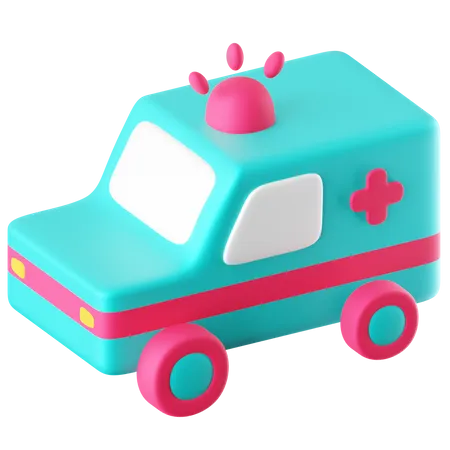 Ambulancia  3D Icon