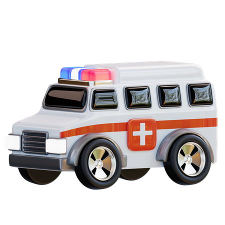 Ambulancia  3D Icon