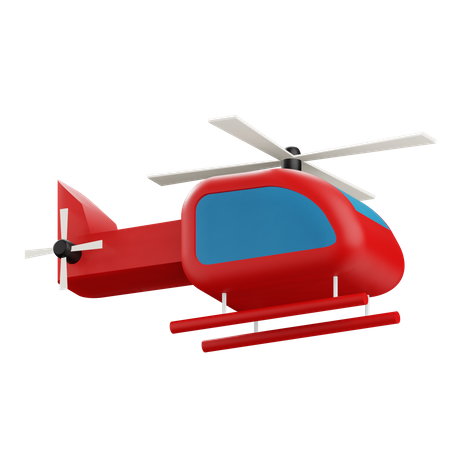 Ambulancia aerea  3D Icon