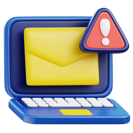 Ameaças de e-mail  3D Icon