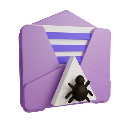 Amenaza de correo electrónico  3D Icon