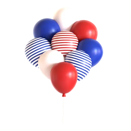 America Baloons  3D Icon