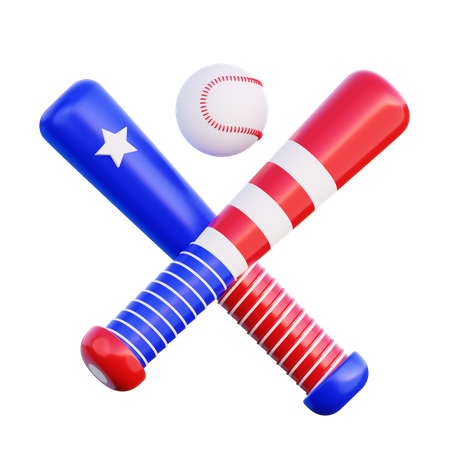 America Base Ball  3D Icon