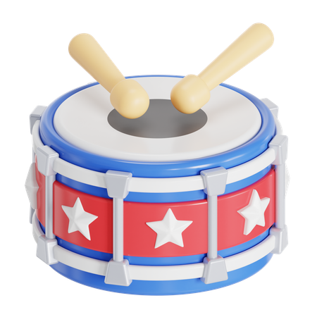 America Drum  3D Icon