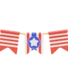 America Flags Ornament