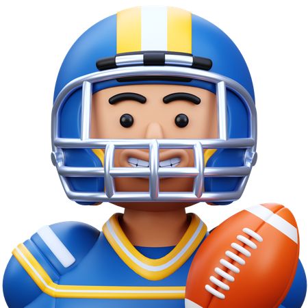 America Football Player  3D Icon