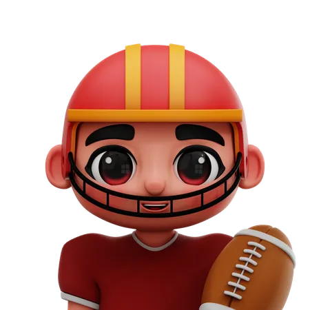 AMERICA FOOTBALL PLAYER  3D Icon