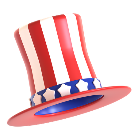 アメリカの帽子  3D Icon