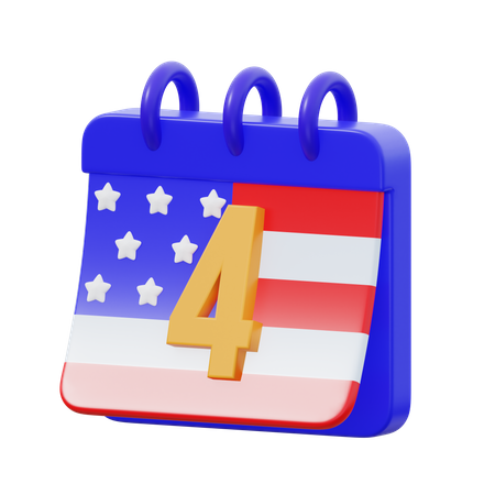 America Independence Day  3D Icon