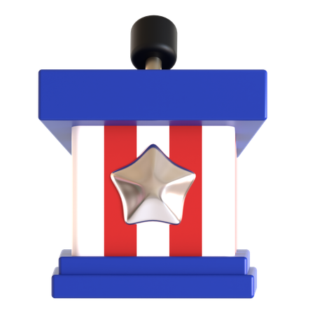 America Podium  3D Icon