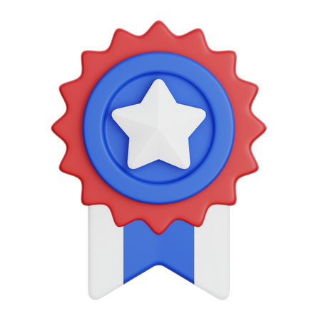 American Badge  3D Icon