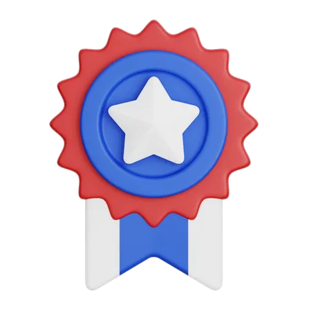 American Badge  3D Icon