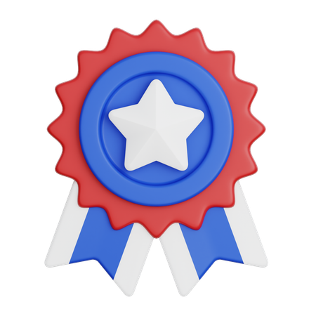 American Badge  3D Icon