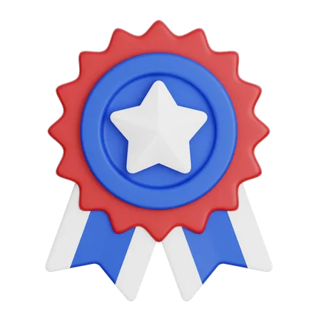 American Badge  3D Icon