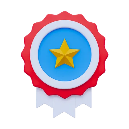 American Badge  3D Icon