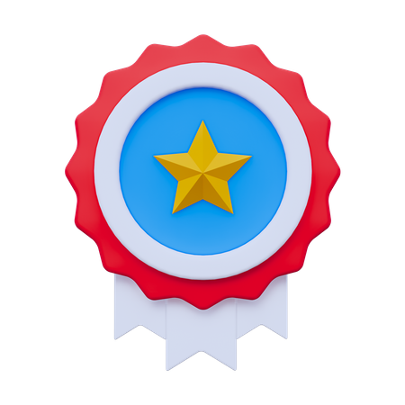 American Badge  3D Icon