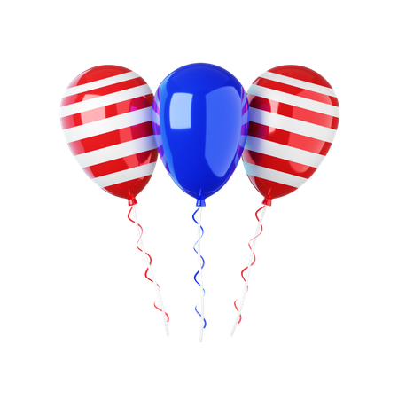 American Ballons  3D Icon