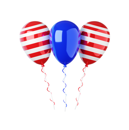 American Ballons  3D Icon