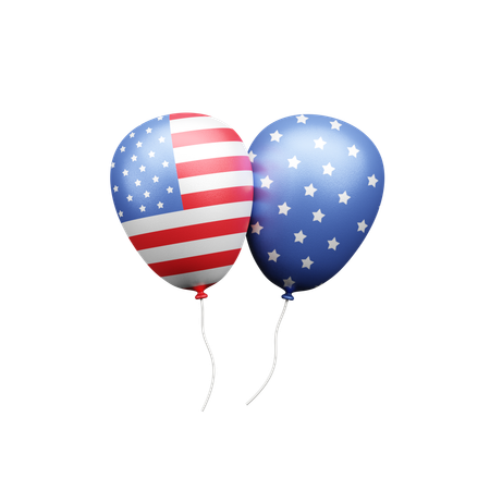 American balloons  3D Icon