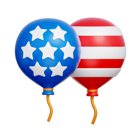 American Balloons  3D Icon