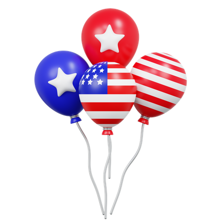 American Balloons  3D Icon
