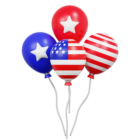 American Balloons  3D Icon